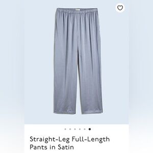 Madewell Gray Satin Pants